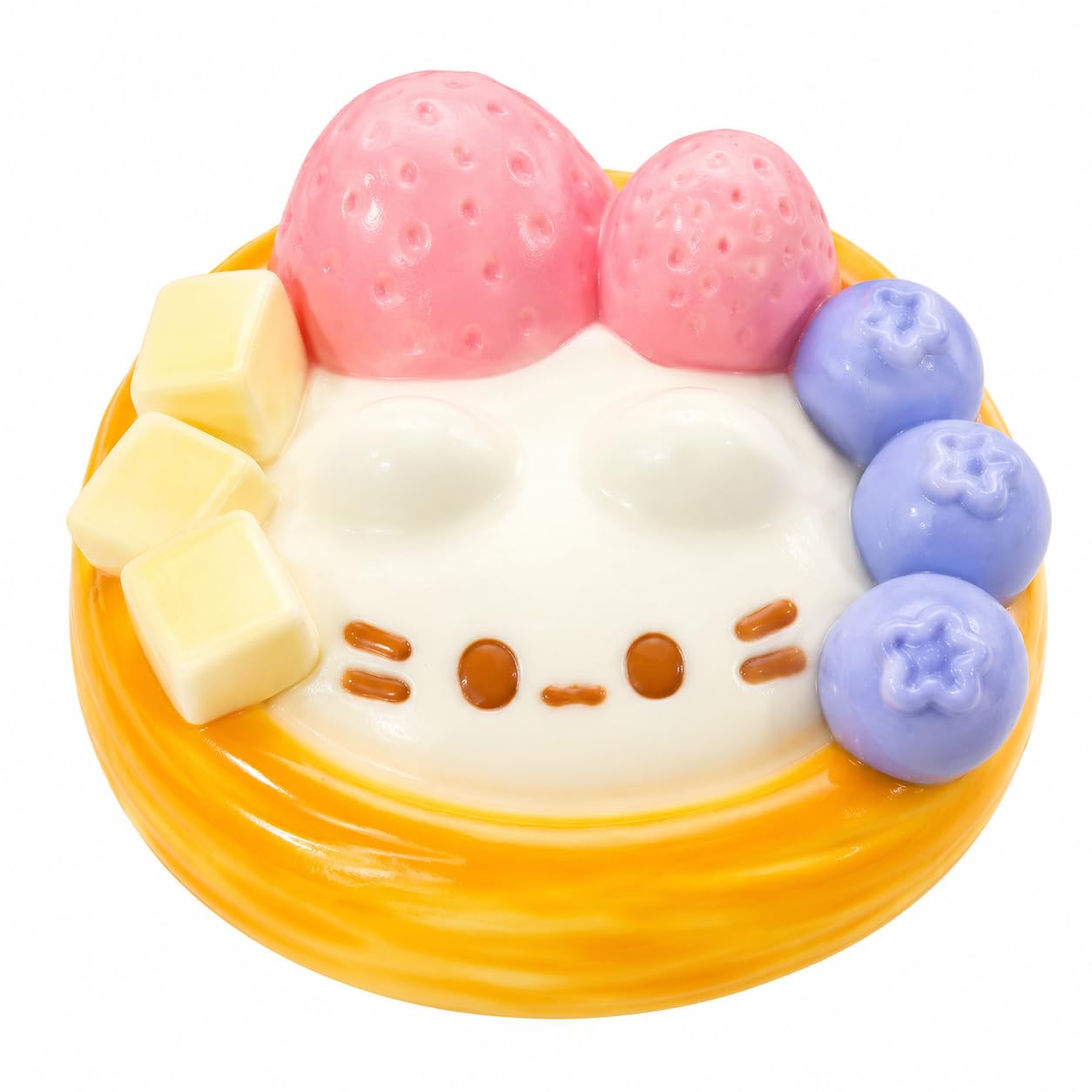 Amazon | HibiRaku スクイーズ 子猫のいちごエッグタルト おもちゃ 低
